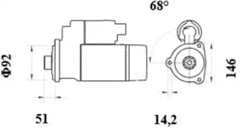 Стартер MAHLE MS 1039