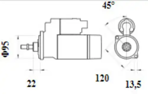 Стартер MAHLE MS 1133