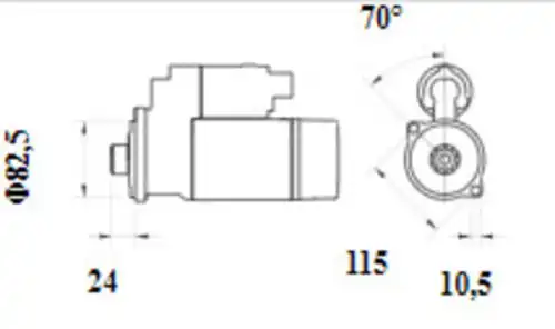 Стартер MAHLE MS 1136