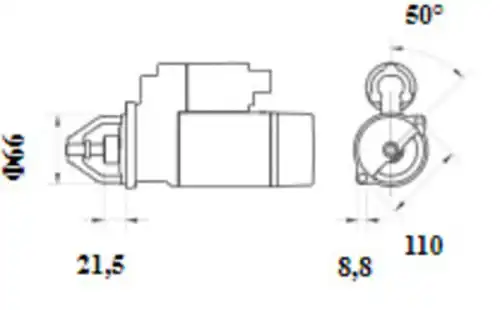 Стартер MAHLE MS 1147