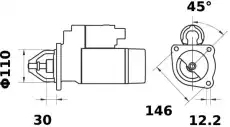 Стартер MAHLE MS 176