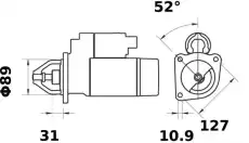 Стартер MAHLE MS 308