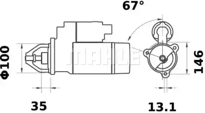 Стартер MAHLE MS 397