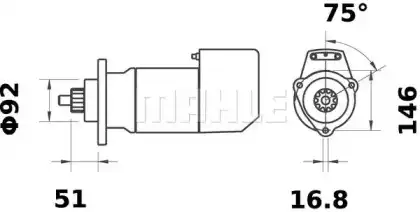 Стартер MAHLE MS 515