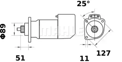 Стартер MAHLE MS 536