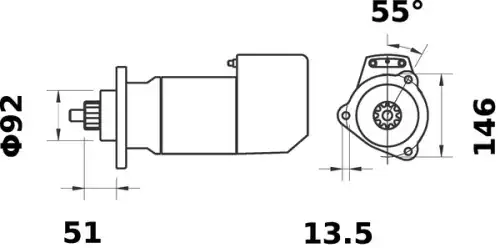 Стартер MAHLE MS 586