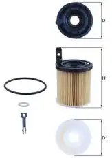 Фильтр масляный MAHLE OX 1121D