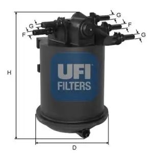 Топливный фильтр UFI 24.086.00