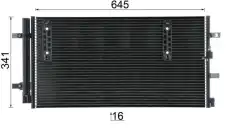 Радиатор кондиционера (конденсатор) MAHLE AC 457 000P