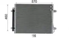 Радиатор кондиционера (конденсатор) MAHLE AC 734 000P
