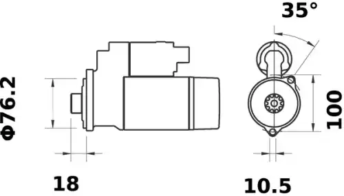 Стартер MAHLE MS 116