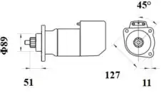 Стартер MAHLE MS 703