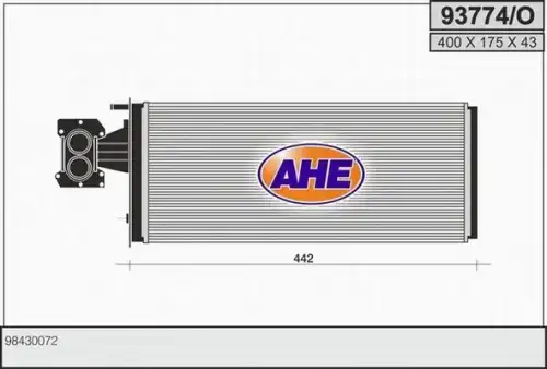 Радиатор печки AHE 93774/O