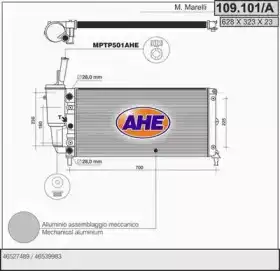 Радиатор системы охлаждения двигателя AHE 109101/A