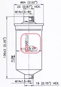 Топливный фильтр SOFIMA S 1770 B