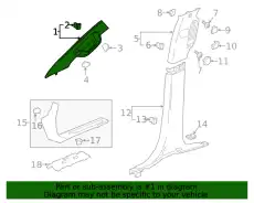 F-MOLDING 86526022 GM