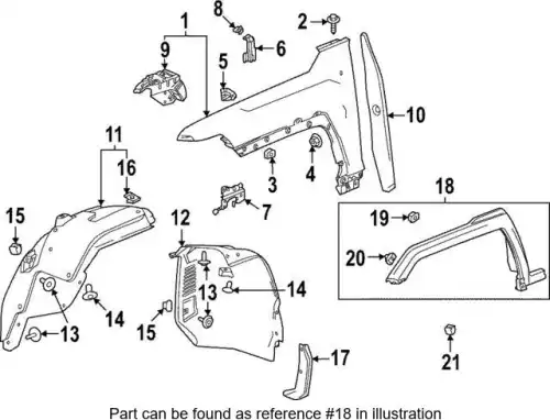 F-MOLDING 86798818 GM