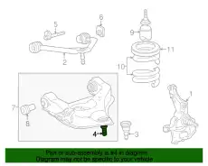 Шаровая опора MAZDA ZZP134550