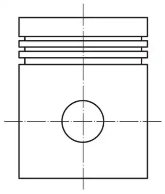 Поршень компрессора 004 26 01 MAHLE
