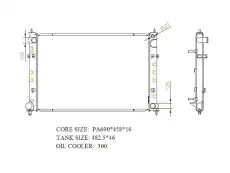 Радиатор системы охлаждения двигателя E.C.H.O. MAZ071