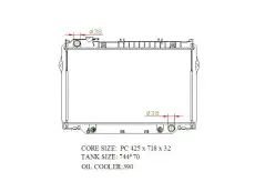 Радиатор системы охлаждения двигателя E.C.H.O. TOY09J80DAT