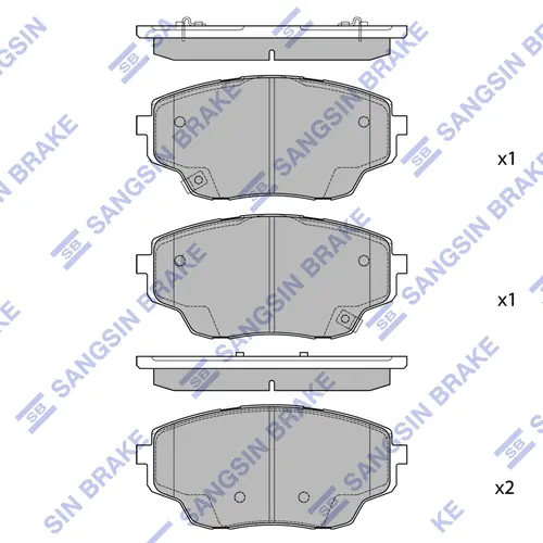 Тормозные колодки дисковые SANGSIN SP2749