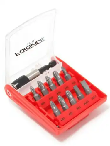 Набор бит с битодержателем 11пр. (PH1,2,3 PZ1,2,3, SL5.5, 6.5) F21112 FORSAGE