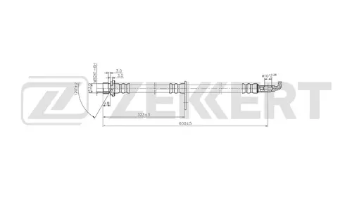Тормозной шланг BS-9573 ZEKKERT