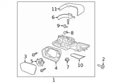 MIRROR ASY - REAR VIEW OUTER MB5Z17683CD FORD
