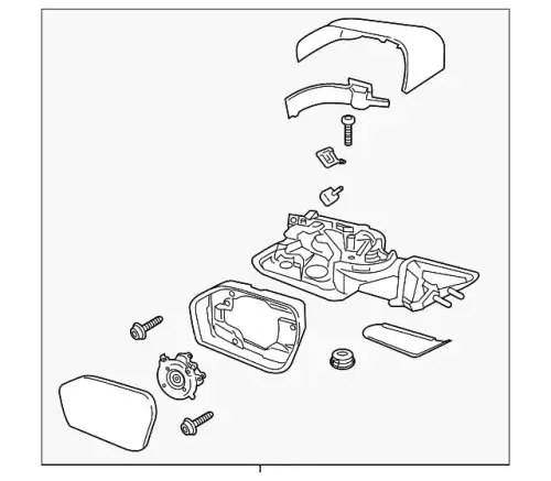 MIRROR ASY - REAR VIEW OUTER MB5Z17683CD FORD