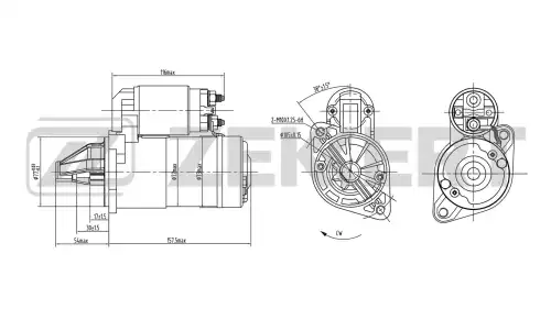 Стартер ZEKKERT AN1012