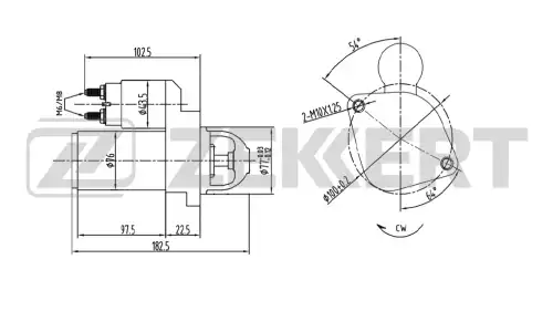 Стартер ZEKKERT AN1005