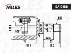 ШРУС GA10186 MILES