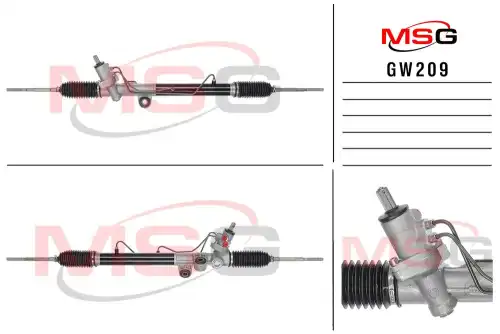 Рулевая рейка c ГУР новая Great Wall Wingle 5 2012-2017 GW209 MSG