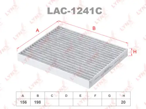 Салонный фильтр LYNXAUTO LAC-1241C