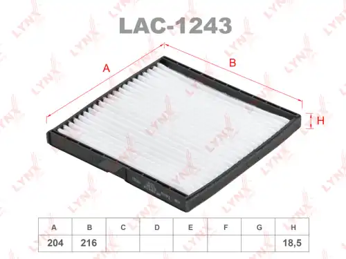 Салонный фильтр LYNXAUTO LAC-1243