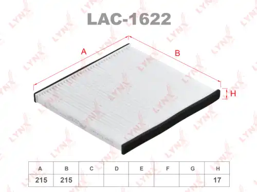 Салонный фильтр LYNXAUTO LAC-1622