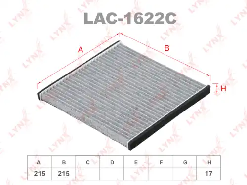 Салонный фильтр LYNXAUTO LAC-1622C