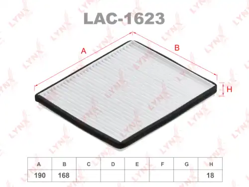 Салонный фильтр LYNXAUTO LAC-1623