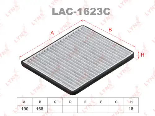 Салонный фильтр LYNXAUTO LAC-1623C