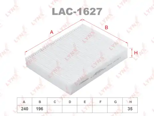 Салонный фильтр LYNXAUTO LAC-1627