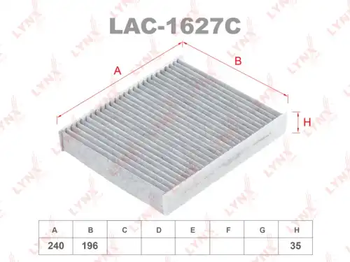 Салонный фильтр LYNXAUTO LAC-1627C