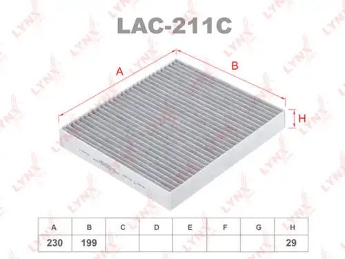 Салонный фильтр LYNXAUTO LAC-211C