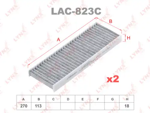 Салонный фильтр LYNXAUTO LAC-823C