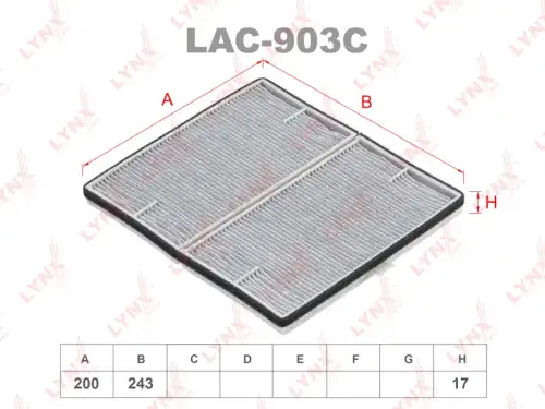 Салонный фильтр LYNXAUTO LAC-903C