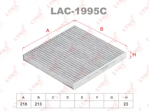 Салонный фильтр LYNXAUTO LAC-1995C