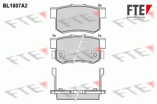 Тормозные колодки дисковые FTE BL.1807.A2