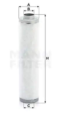Фильтр, пневмооборудование \ LE 14 002 MANN-FILTER