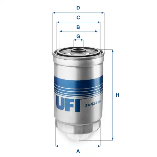 Топливный фильтр UFI 24.434.00
