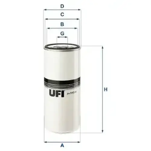 Топливный фильтр UFI 24.342.00